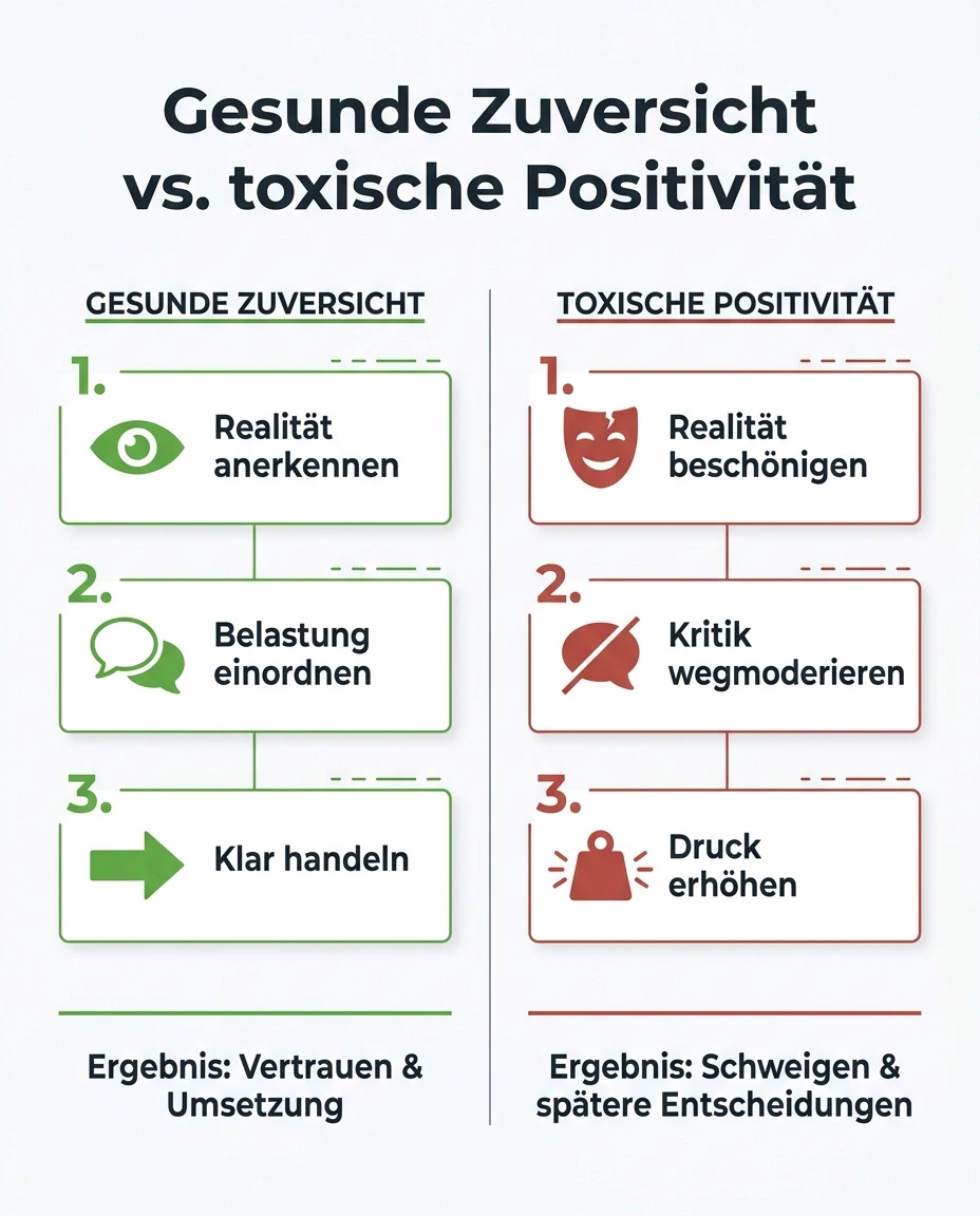 Was toxische Positivitat in Unternehmen bedeutet